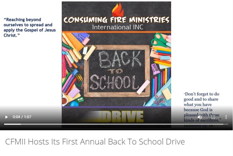 2021-08-11 12_37_09-CFMII Hosts Its First Annual Back To School Drive – Consuming Fire Ministries